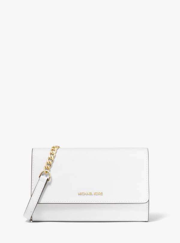 Damske Crossbody Kabelka Michael Kors Saffiano Leather 3-in-1 Crossbody Biele - Kabelky Michael Kors Obchod | JOUVH-6741